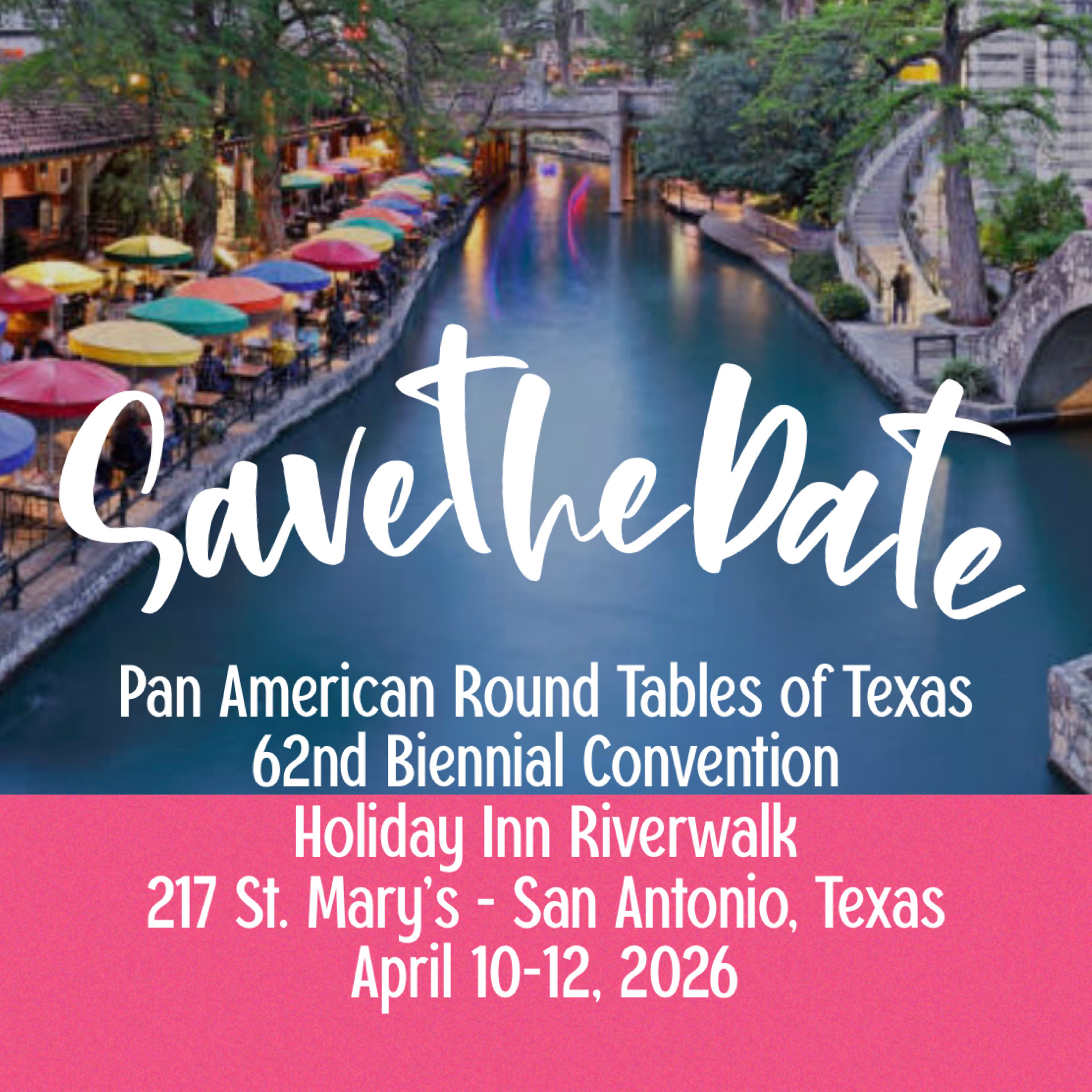 Save the Date - PARTT 62nd Biennial Convention Flyer